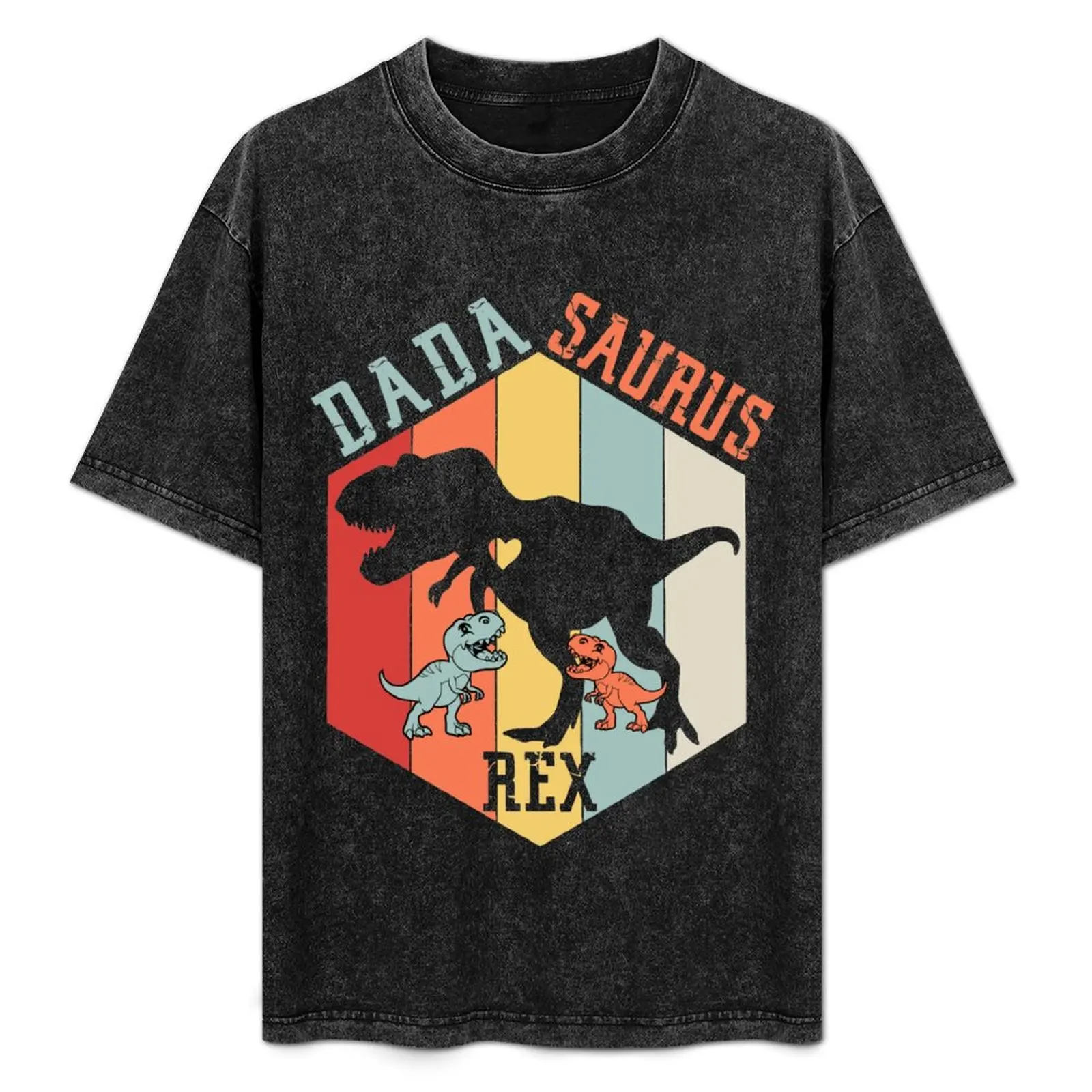 Dadasaurus dad dino fathers day gifts T-Shirt Running Performance Short Sleeve Tee