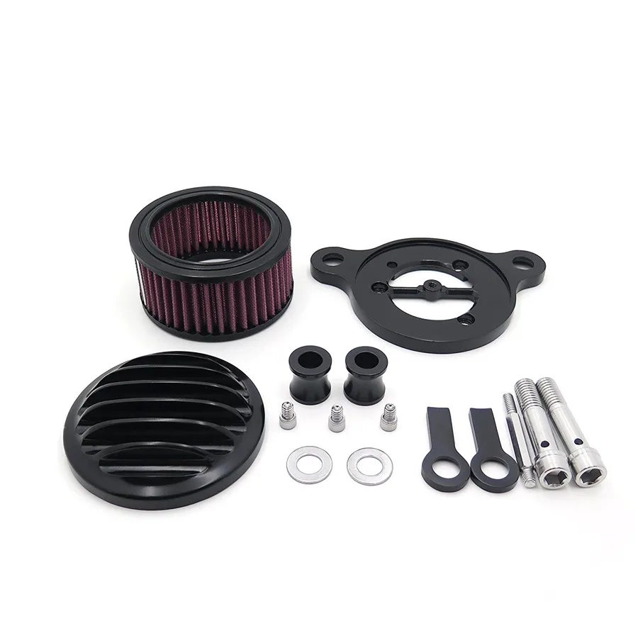 

Air Cleaner Intake Filter Black Aluminum Housing For Harley Sportster XL883 XL1200 1988-2016