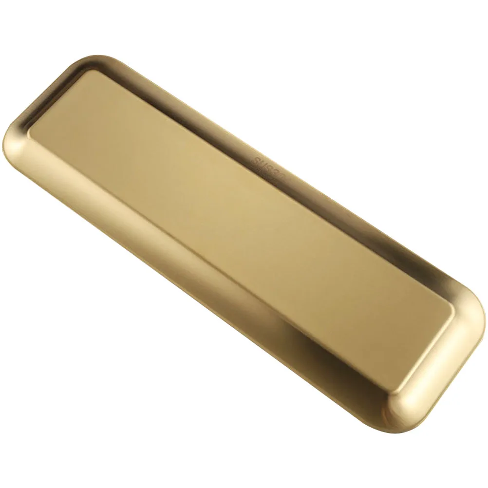 

Stainless Sushi Plate Rectangular Metal BBQ Plates Dinner Tray Premium Stainless Steel Food Serving Long Glass Pan