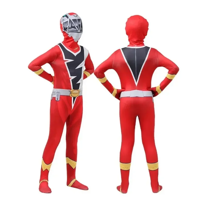Anime Cosplay Kids Ranger Knight Dragon Team Cosplay Kostuum Jumpsuit Halloween Party Cosplay Halloween Carnaval Pak