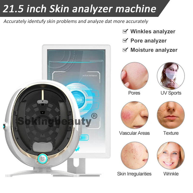 2024 Nuovo portatile intelligente 3D scanner fotocamera dispositivo test facciale macchina per l'analisi della pelle macchina per l'analisi della pelle