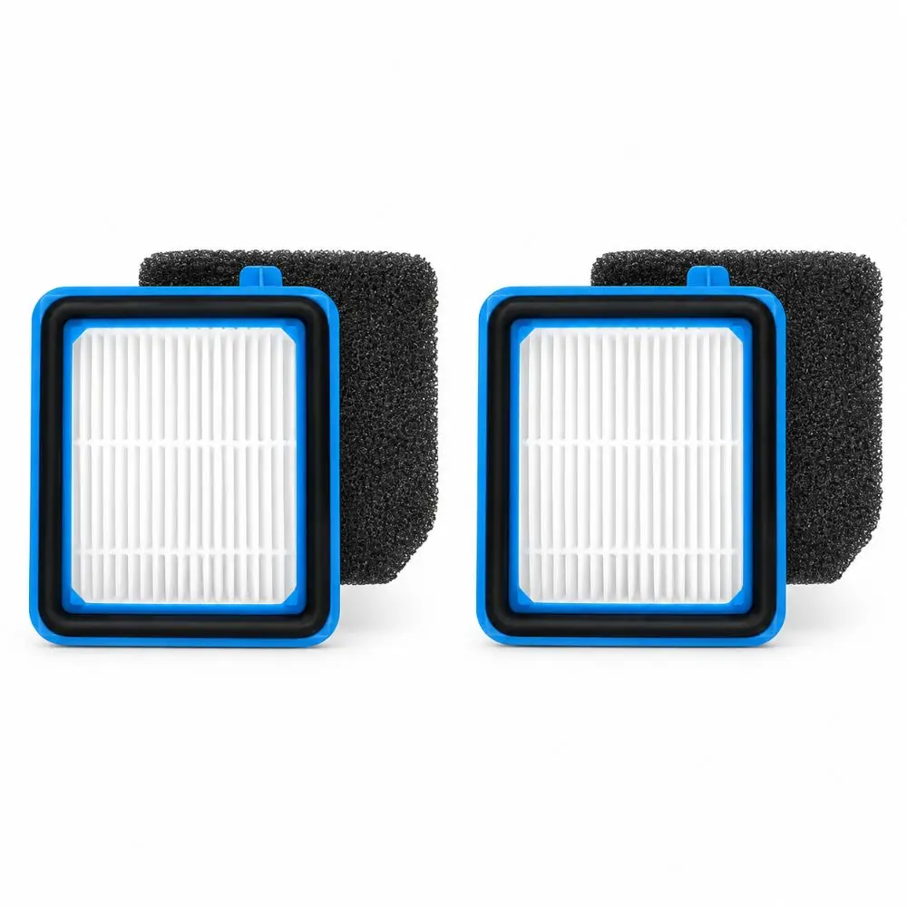 2 SETS Blue Vacuum Filter Replacement Replacement Kit Compatible Cordless Vacuum Filter Foam and ABS for Electrolux Q6 Q7 Q8