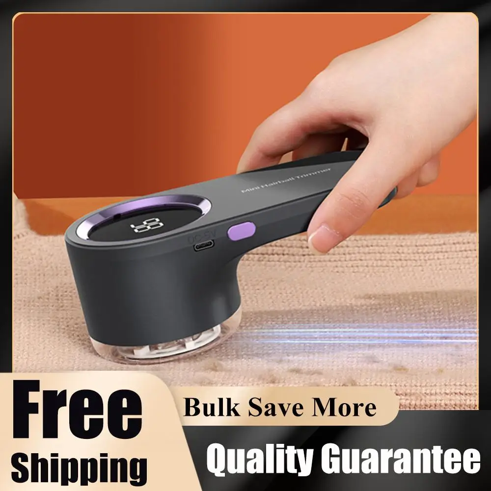 Electric Lint Remover Electric Pellet Fluff Remover Digital Display Debobbler Clothes Shaver Multifunction for Clothes Sweater
