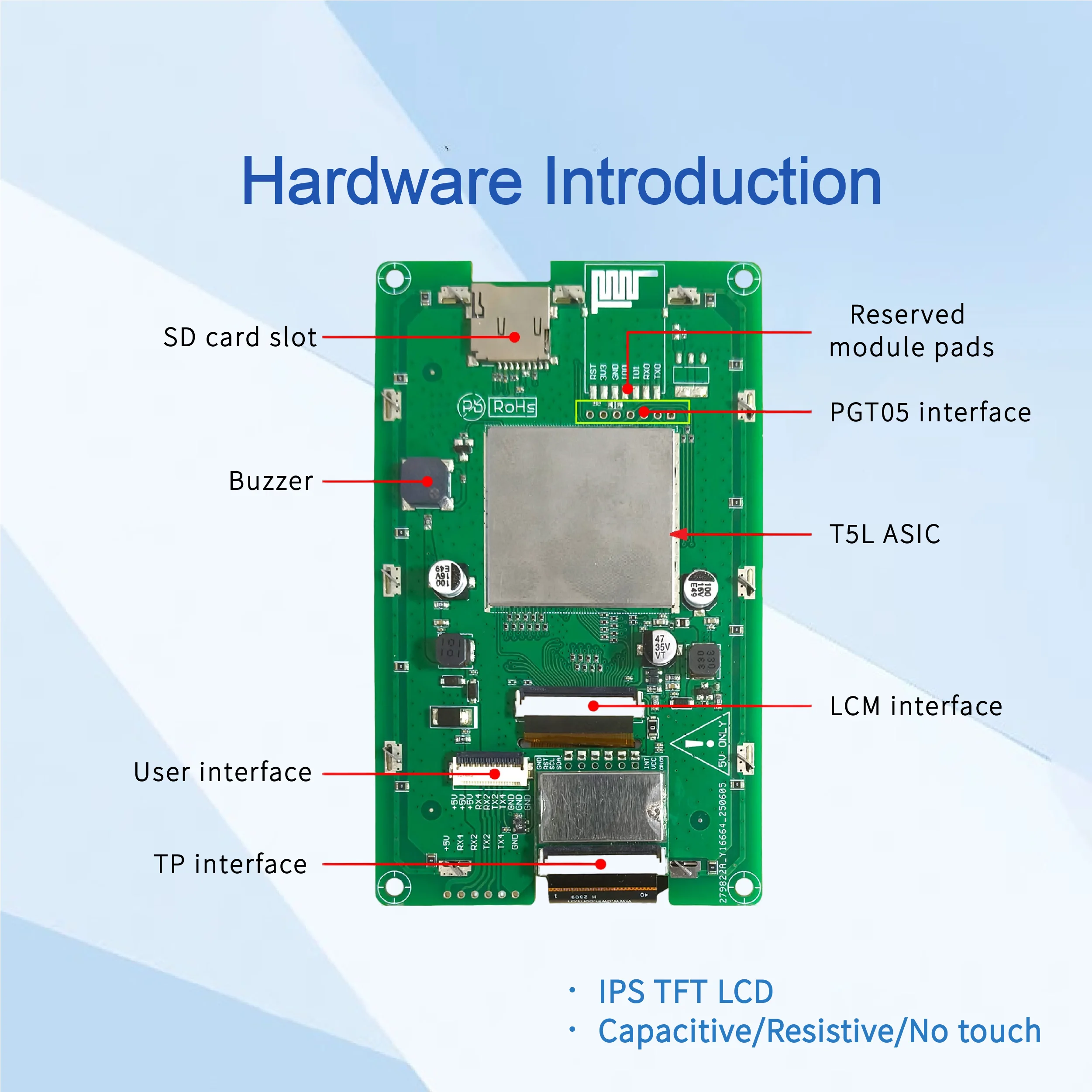 DWIN 4.3 Inch HMI Intelligent Display IPS LCD Module Screen Capacitive Resistive Touch Panel Connecting Arduino DMG80480C043_01W