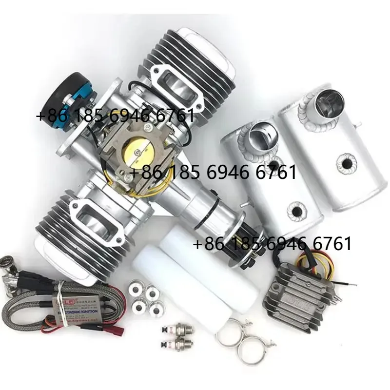 DLE170 Airplane DLE 170 Engine Two-cylinder Two-stroke With Power Generation System 180W 170CC Displacement,RC