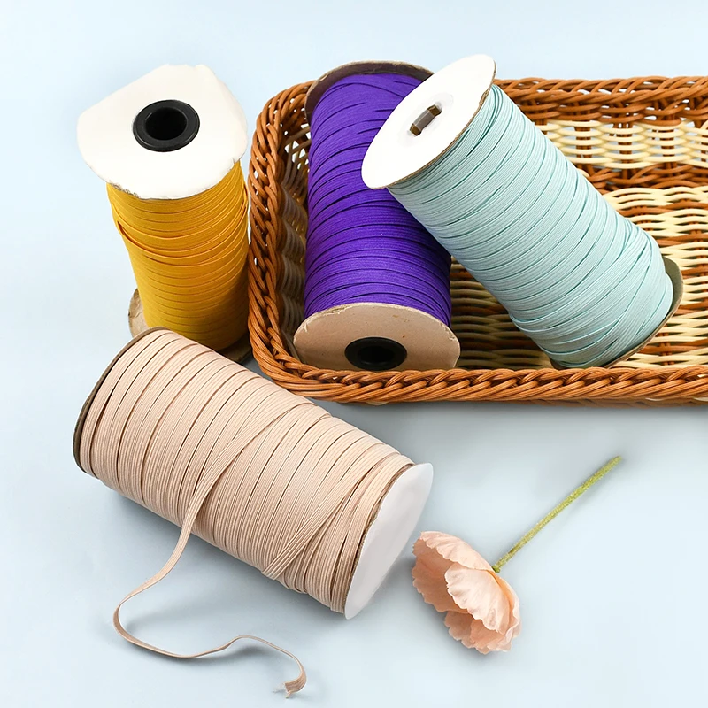 

5/10/20Meters 6mm Colored Sewing Elastic Bands Hair Decor Waist Rubber Band Pants Belt Stretch Tape DIY Garment Accessories