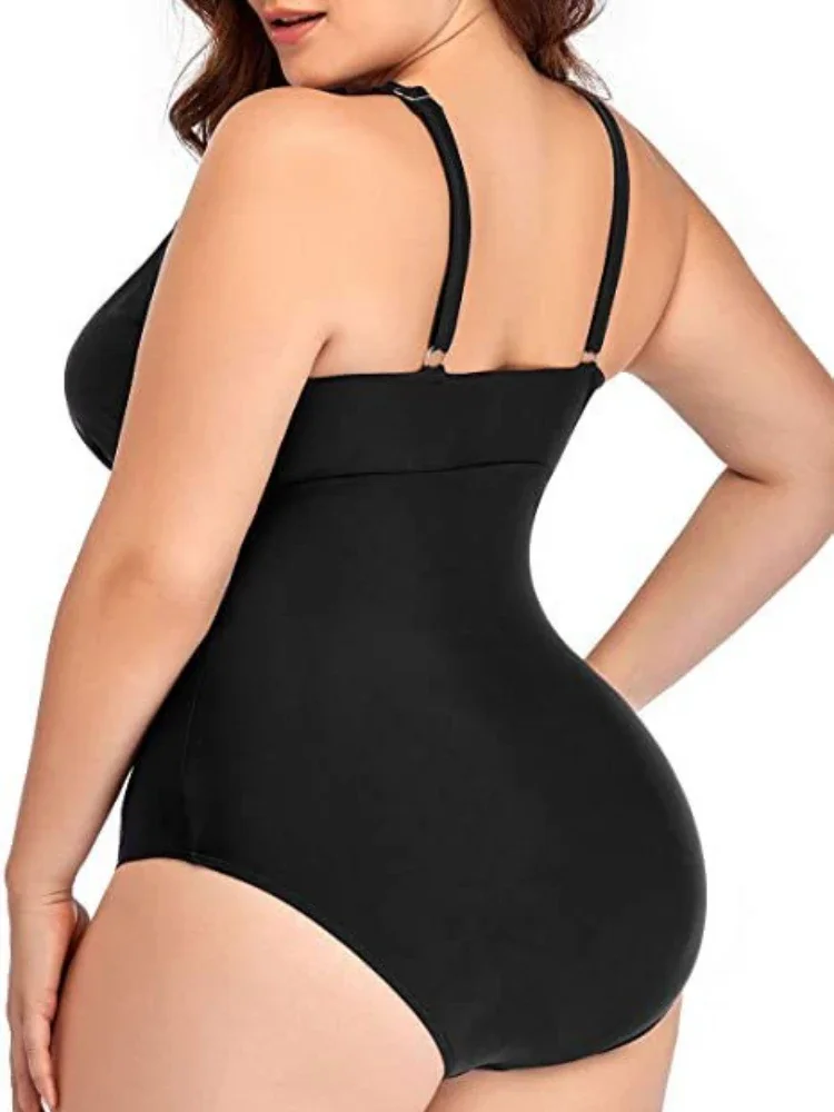 Sexy Swimming Suit for Women Plus Size Swimwear One Piece Swimsuit Tummy Control Bodysuit Bathing Suit Monokini 5XL