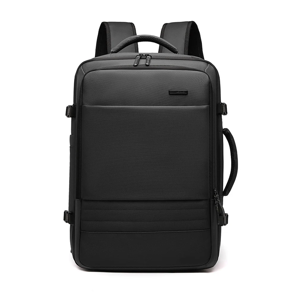 CFUN YA Men Expandable 15.6 Inch Laptop Backpack with Padded Shoulder Straps Luggage Sleeve and Water Resistant Nylon for Travel