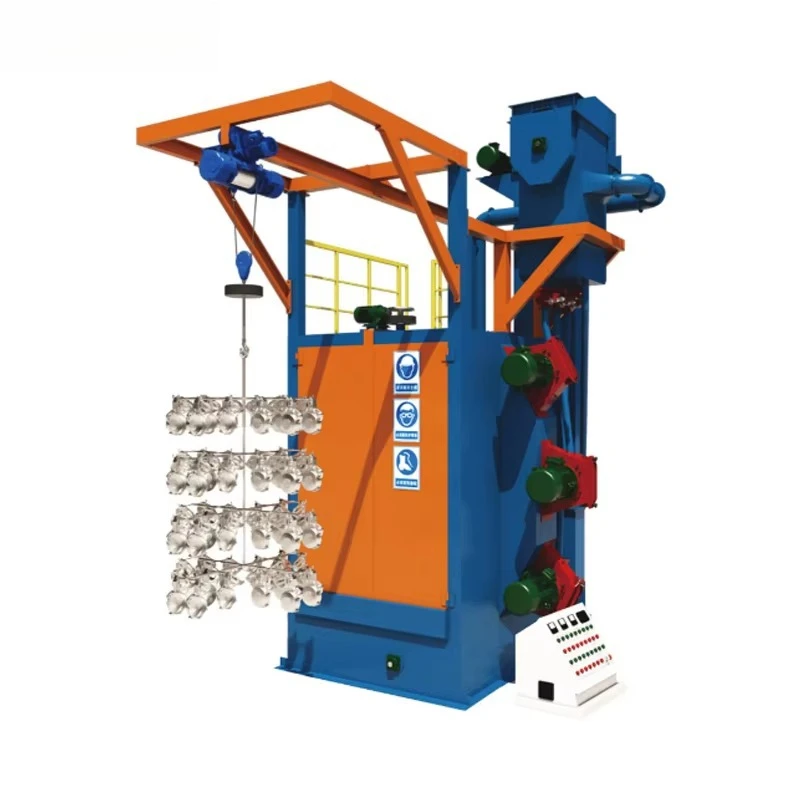 Compact Portable Shot Blaster Hook Shot Blasting Abrator Machine for On Site Metal Surface Treatment