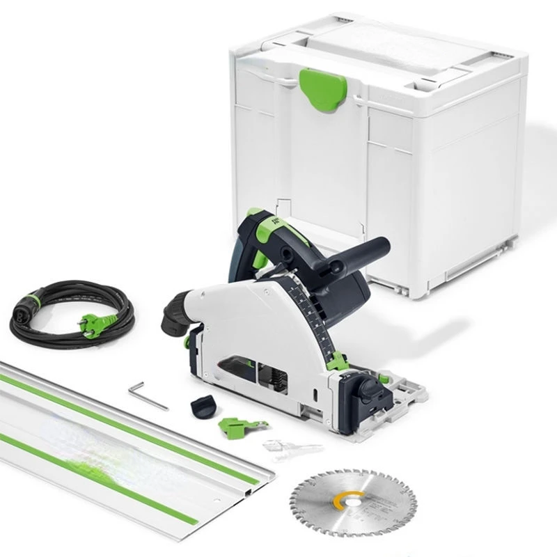 Festool Bracket Track Saw Ts55 Woodworking Guide Rail Handheld Cutting Saw Imported Dust-Free Electric Circular Saw