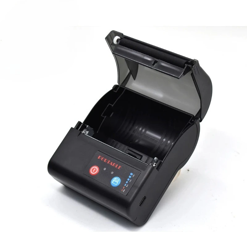 طابعة صغيرة محمولة 80 مم 3 بوصة استلام حراري لحزام بطارية جيب الهاتف المحمول اختياري