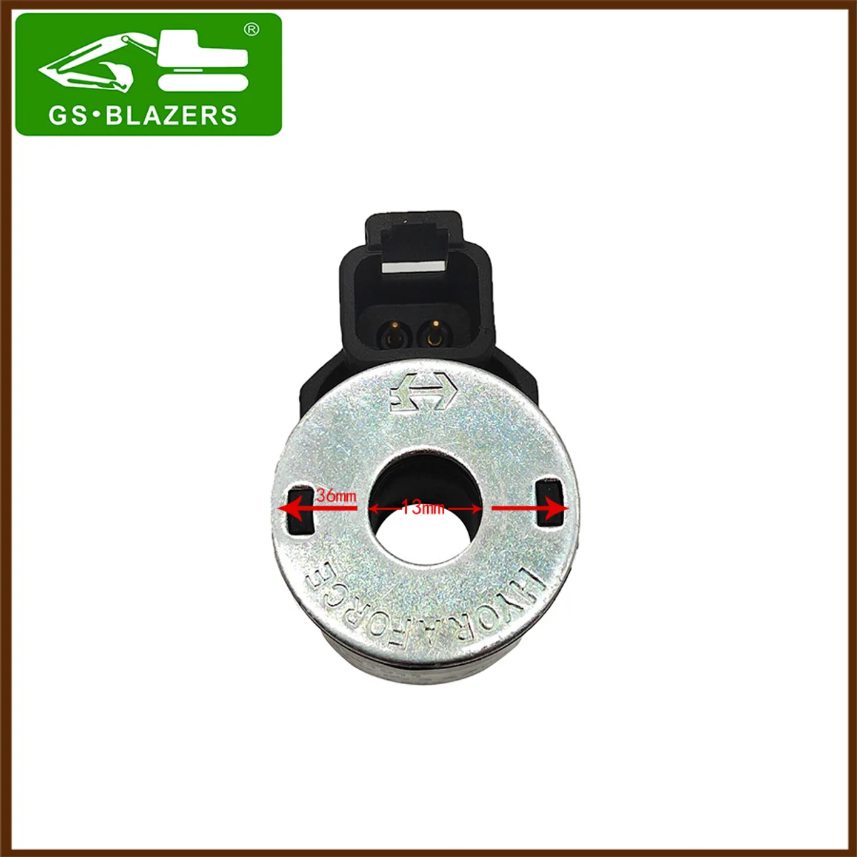 Excavator Pilot Solenoid Valve Coil 12V 24V for E305 E306 E307C Spare Parts