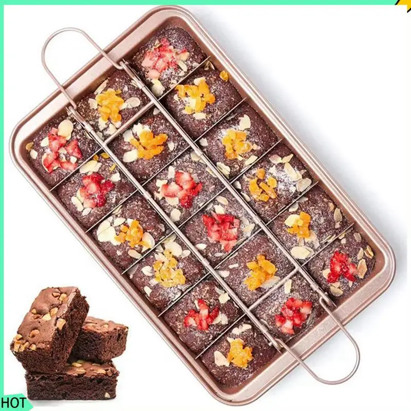 AWAH Brownie Mold For Baking Live-Bottom Solid Non-Stick Coating Thicken Bakeware Tools All For Baking
