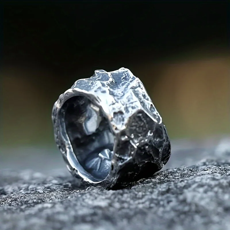 New Vintage Gothic Stainless Steel Skull Rings For Men Punk Rock Skeleton Punk Hip Hop Men Motorcycle Rock Biker Jewelry Gifts