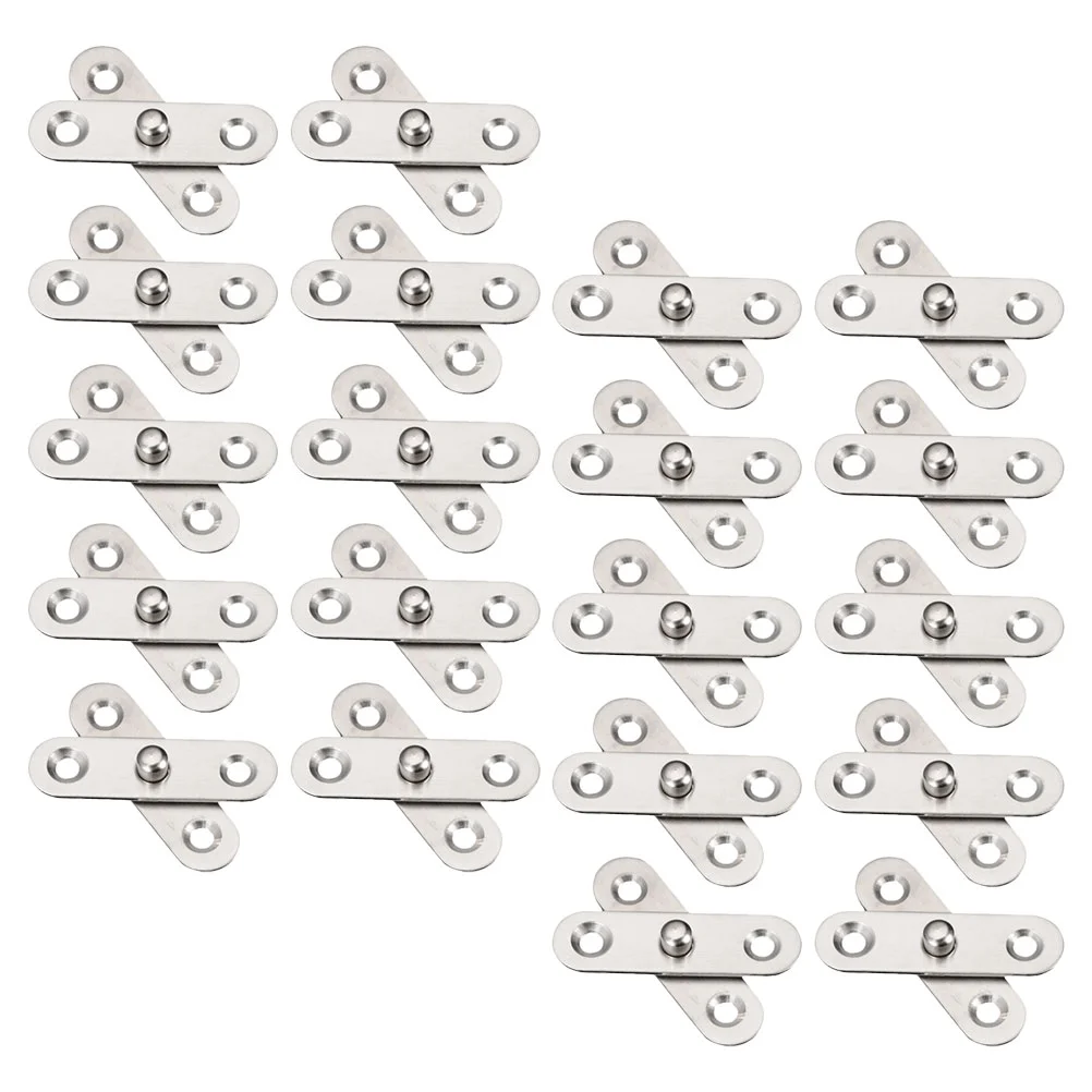 20 Pcs 360 Degree Small Hidden Hinge 360 Degree Door Window Cabinet Hinge for Stainless Steel Heavy Duty