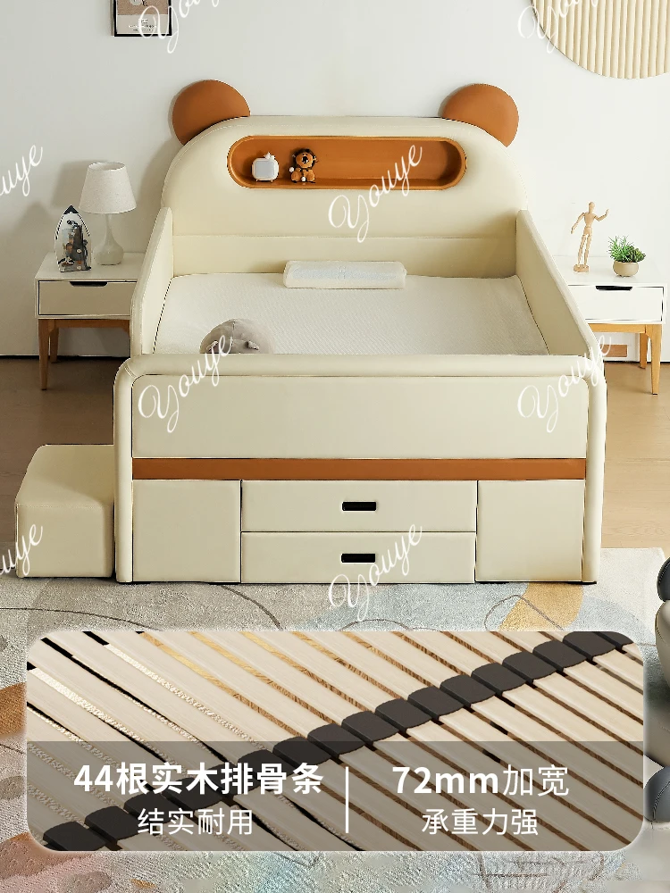 سرير أطفال موس نصف ارتفاع سرير درابزين سرير سيليكون حقيبة ناعمة تخزين فتاة الأميرة في سن المراهقة الصبي