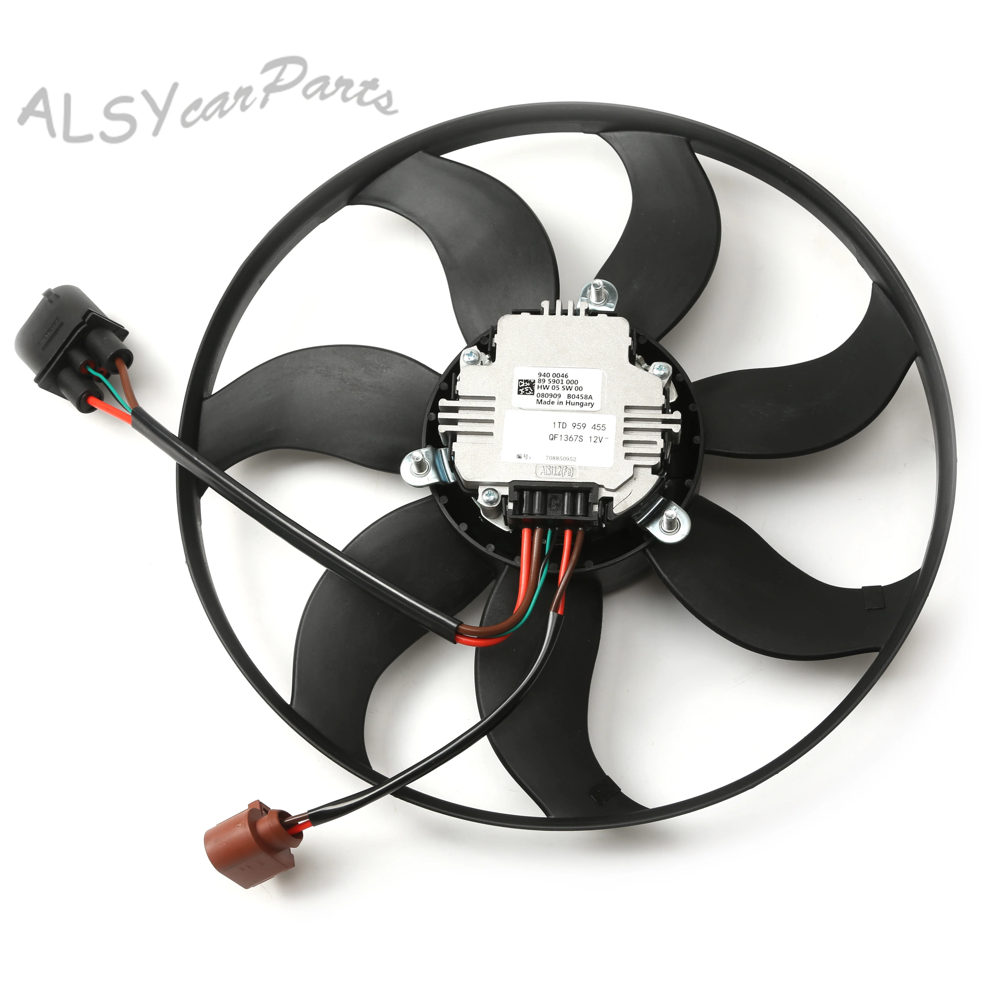 Car Radiator Cooling Fan Left Primary Assembly 3C0 959 455 F For VW Golf Jetta Passat Touran 2006-2008 Audi A3 S3 TTS Coupe