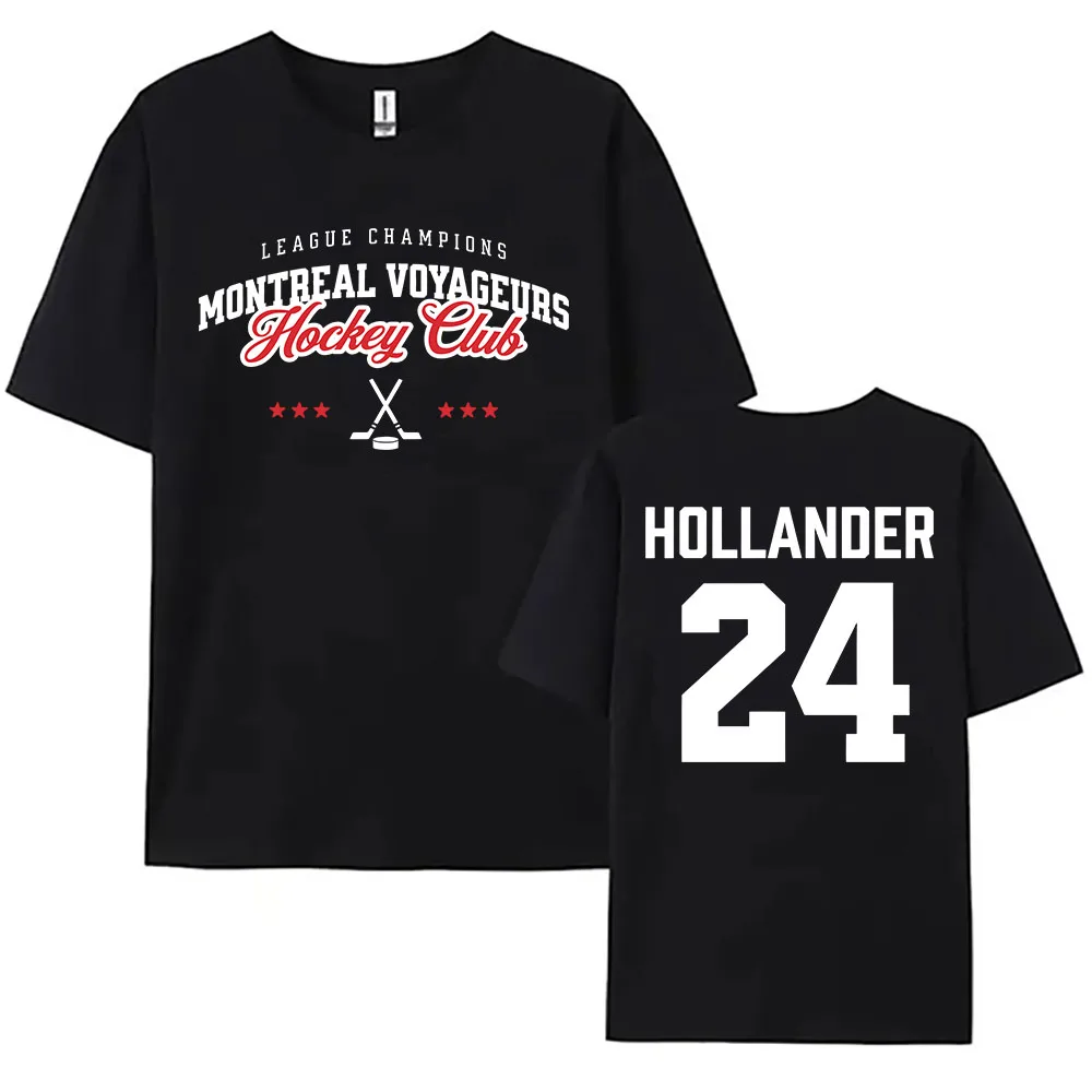 24 Hollander Montreal Voyageurs Merch Tee Hot TV Heated Rivalry T-shirt Unisex Streetwear Women Men Clothing Loose O-neck Shirt