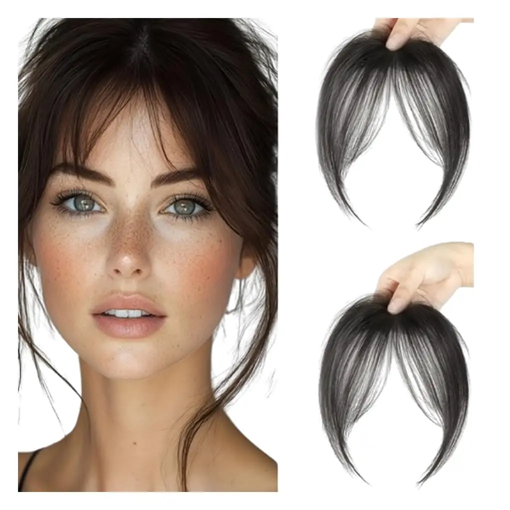 

Накладная челка 8 дюймов/20 см, светло-коричневый/черный/темно-коричневый цвет, термостойкий синтетический материал, эффект микропрошивки, придает объем и подчеркивает овал лица.