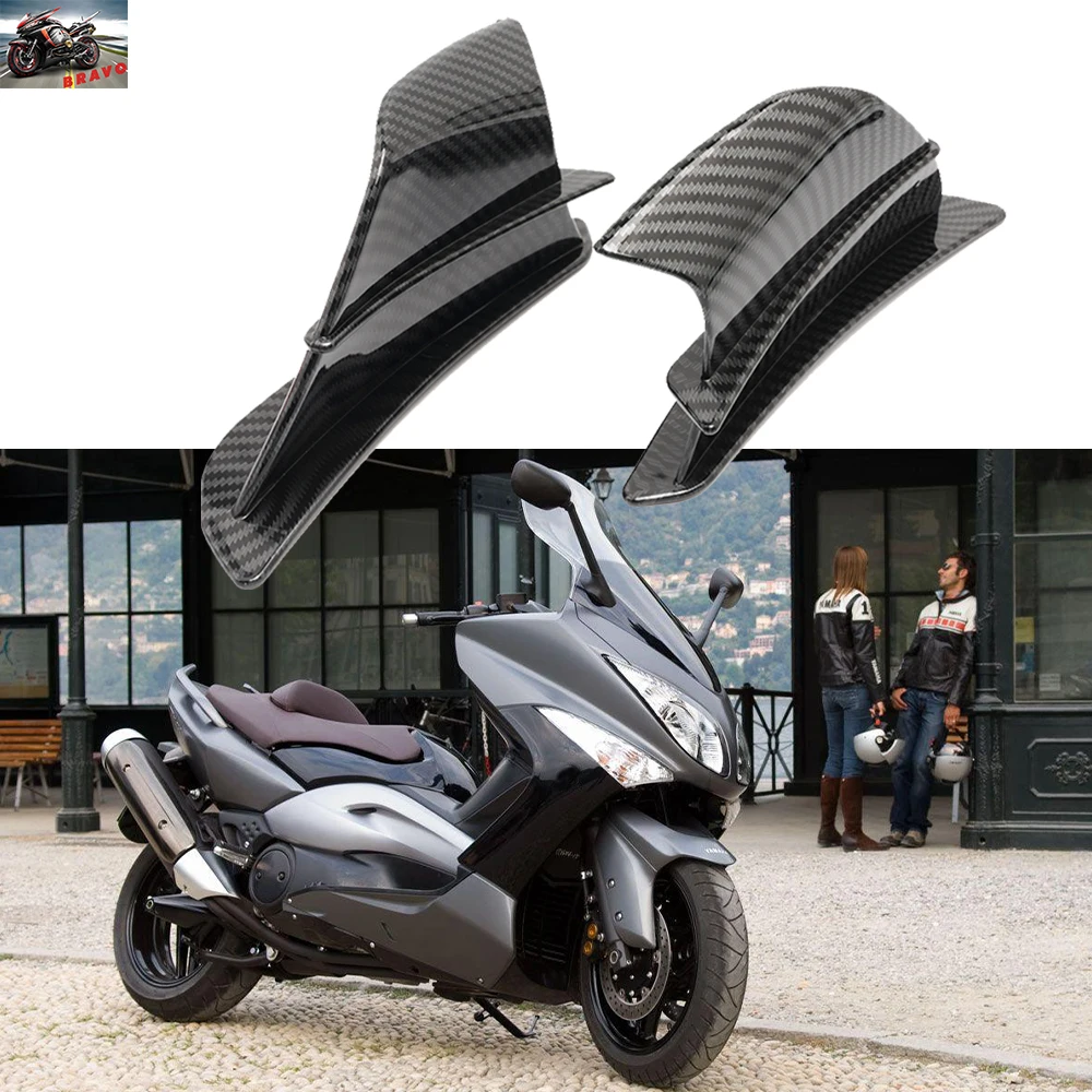 

1 Pair For Yamaha Nmax 125 Tmax 560 530 Xmax300 Tdm 900 850 Fjr1300 Fairing Side Winglet Wing Deflector Spoiler Accessories