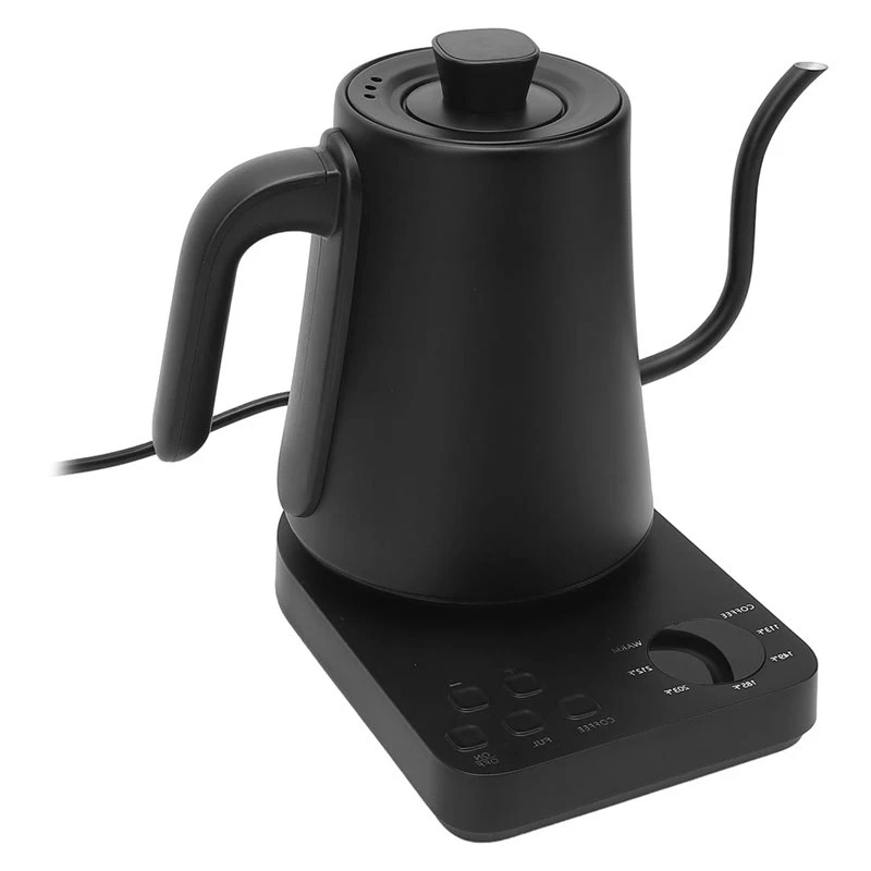 【RECOMENDAR】Electric Gooseneck Water Pour Over Kettle 1000Ml 1200W, 5 Temperature Levels Precise Pour Control, Rapid Heating US