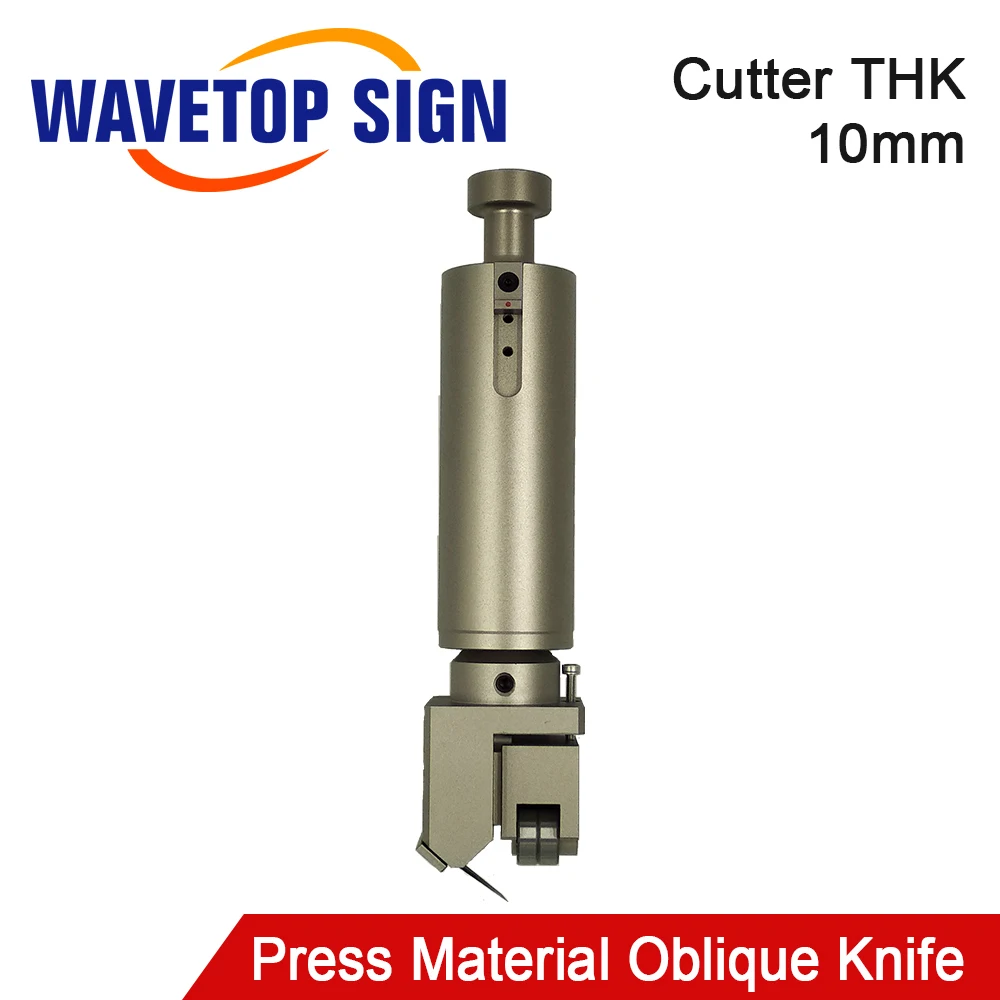 WaveTopSign Press Material Oblique Knife Cutter Thickness 10mm Vibrating Knife Head for Soft Glass PVC Honeycomb Board KT Board