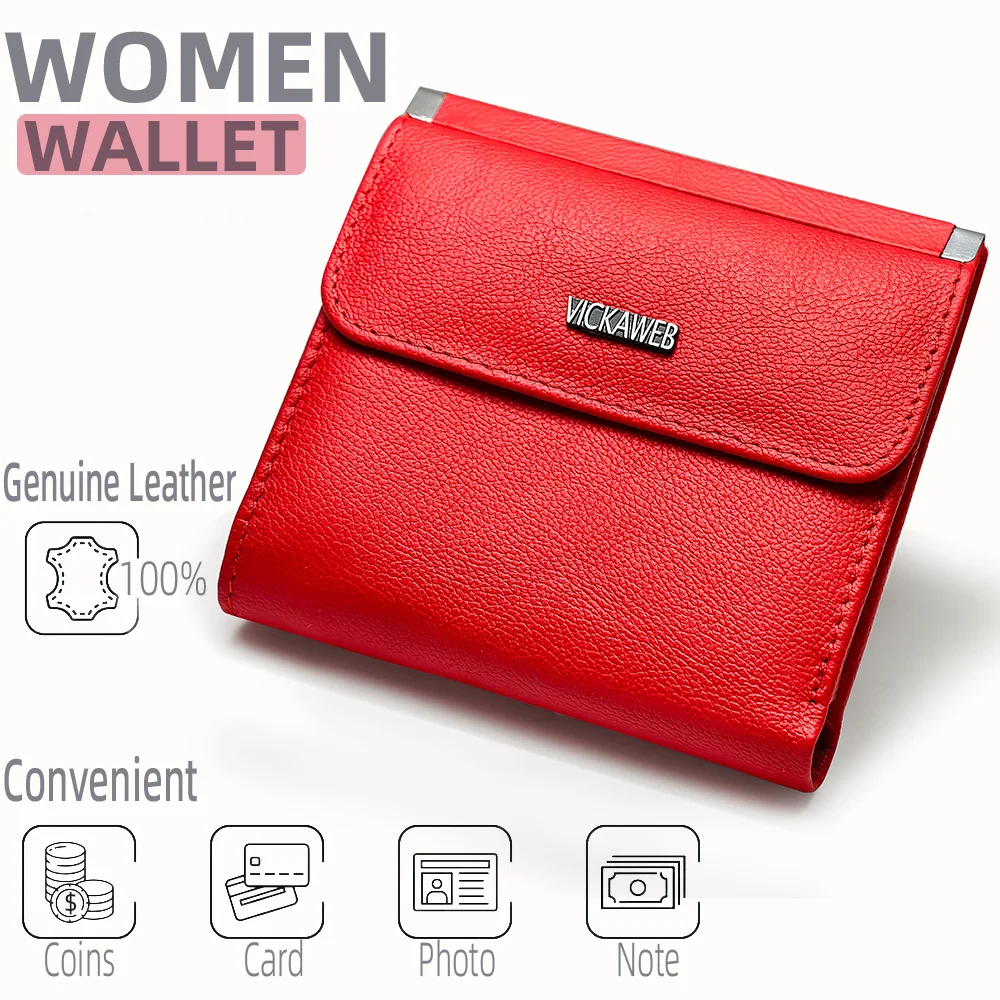 Mini Magnetic Wallet Women Short Genuine Leather Wallets Fashion Solid Hasp Wallet Female Small Sequined Woman Wallets And Purse