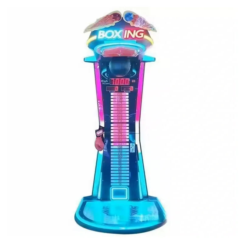 ألعاب رياضية للبالغين في الأماكن المغلقة تعمل بقطع النقود المعدنية، ماكينة ألعاب الملاكمة الكبيرة المثالية، ماكينة صالة الألعاب الرياضية للبيع #4