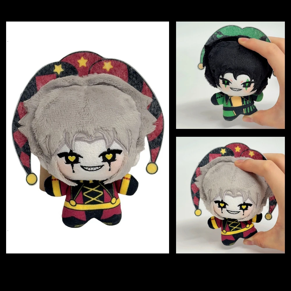 

Super Cute 10cm Red The Freak Circus Plush Toys Pierrot Anime Pendant Backpack Keychain Accessories Plushie Doll Christmas Decor
