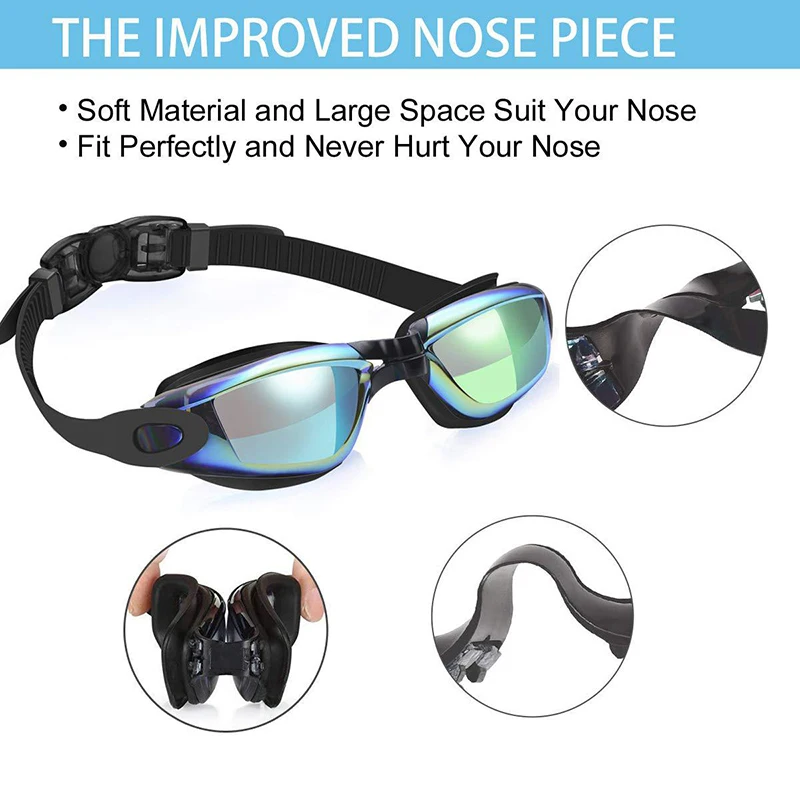 

New Professional Adult Anti-fog UV Protection Lens Men Women Swimming Goggles Waterproof Adjustable Swim Glasses