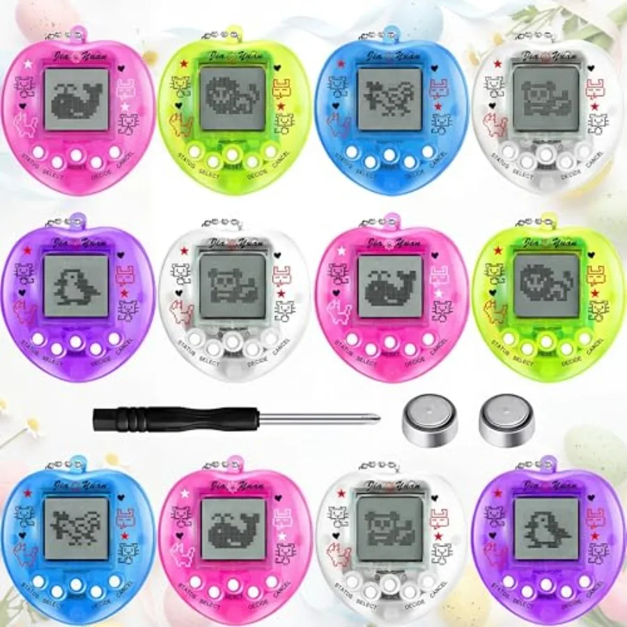 

Набор виртуальных электронных цифровых питомцев-брелоков, наполнители для пасхальных корзин и яиц, маленькие игрушки для подростков и детей, для сувениров на вечеринках и подарочных пакетов