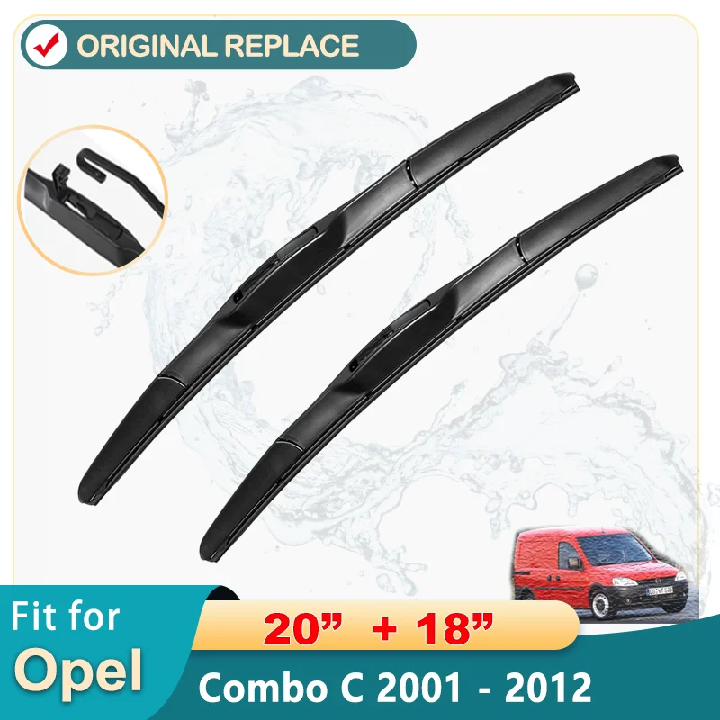 Car Wiper Front Wiper Blades For Opel Combo C 2001 - 2012 Windshield Windscreen Clean Window Car Rain Brushes 20