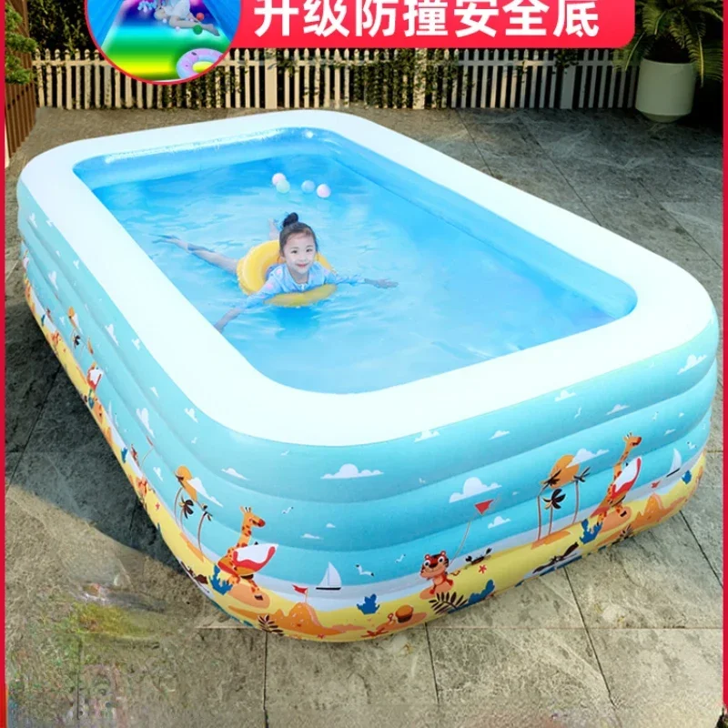 

Children's Inflatable Swimming Pool Thickened Super Large Baby Folding Bucket Children Indoor