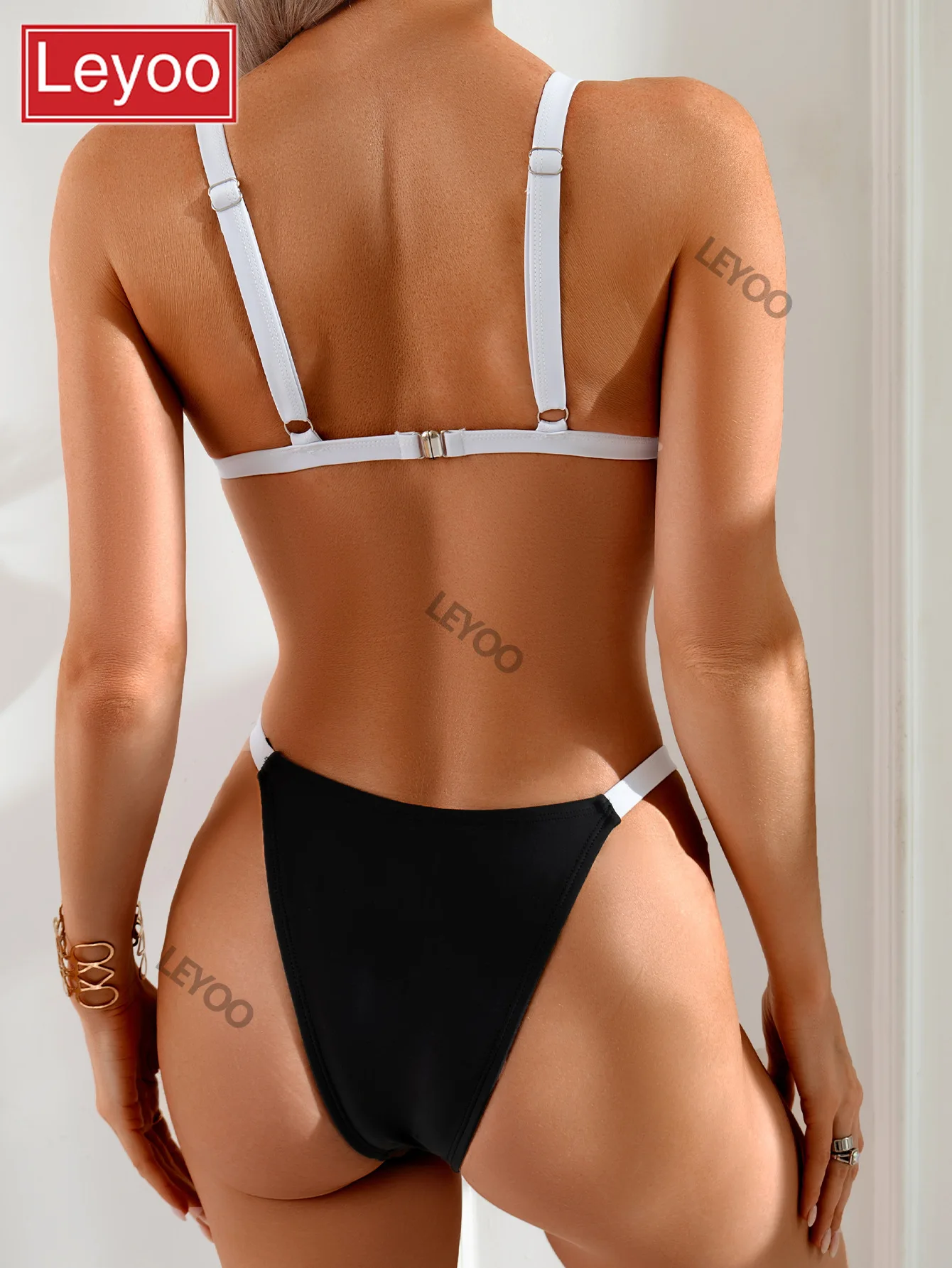 Women's swimsuit set, triangle pants, bikini shorts, beach vacation quick drying backless sexy plus size suspender,2026 new item