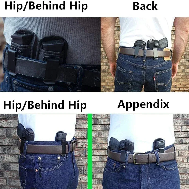 Outdoor Invisible Portable Round Magazine Pouch Neoprene Breathable Clip Bag Tactical Small Waist Pouch Accessory Bag