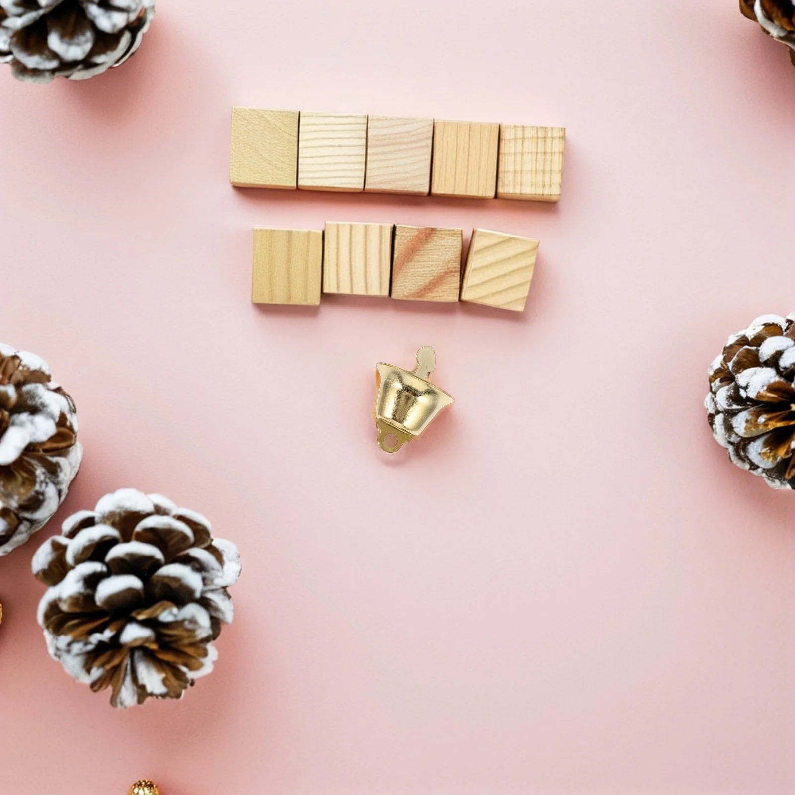 

200Pcs Craft Bells Ornament Gold Vintage Bell Charms Clear Cheerful Sound Ideal for Christmas Wreaths Door Hangings and More