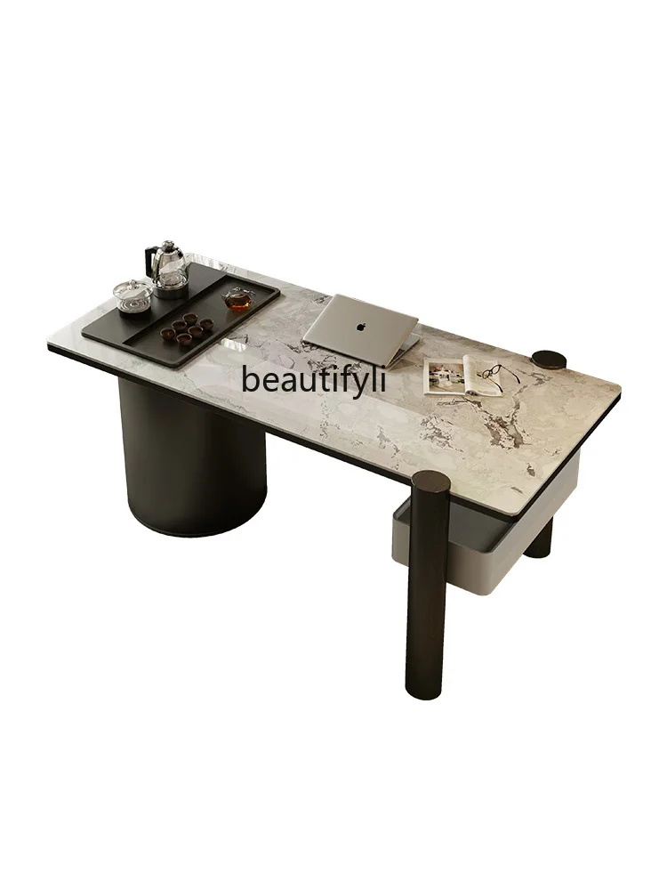 Natural  Luxury Stone Tea Table High-End Modern Light Luxury Home Balcony Study Tea Table Tea Table furniture living room