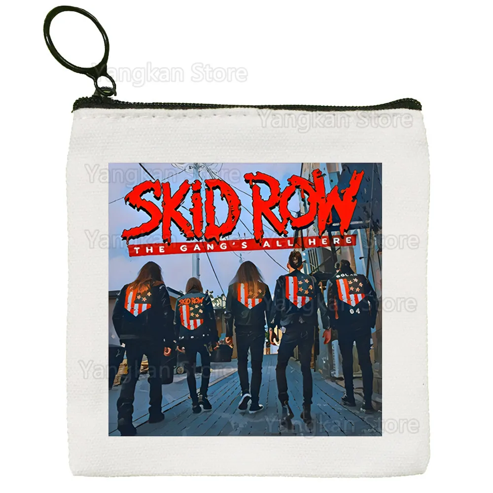 Skid Row Canvas Coin Purse Custom Logo Storage Pouch Canvas Bag New Bag Key Coin Purse