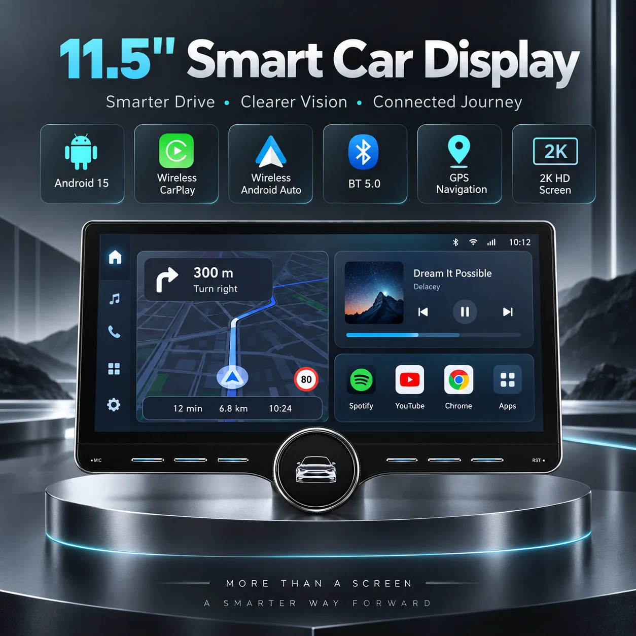 11.5 Inch Android 15 Car Radio For Maxus V90 2019 Wireless CarPlay Android Auto GPS Navigation Multimedia Video Player Stereo
