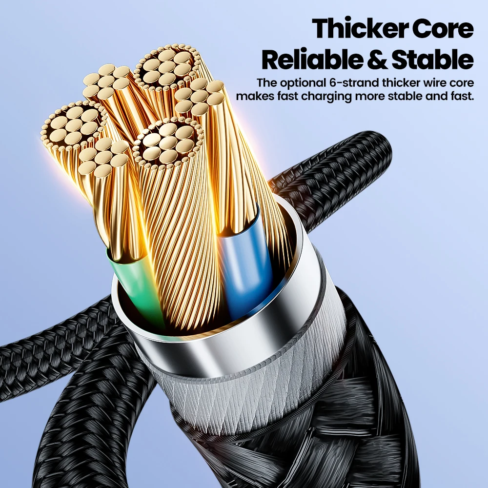 Toocki 100W USB to Type C Cable for Macbook iPhone 15 3A Fast Charging C Type Charger Cord for Samsung S23 S22 21 POCO Data Wire image 5