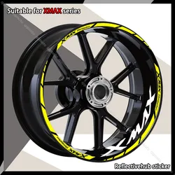 Motorcycle Wheel Reflective Sticker Scooter Rim Decal Stripe Tape Accessories Waterproof For XMAX xmax 125 250 300