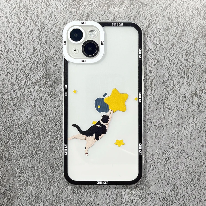 Cartoon Blume Katze Telefon Fall für Xiaomi Mi 13 12 11 Lite 14 13t 12t Poco F5 X5 X3 Pro Redmi 12c Note 13 12 12s 11s 11 10s Abdeckung