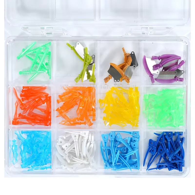 

185Pcs Dental Wedges Plastic Interdental Wedge Sectional Matrix System Adaptive Tooth Gap Wedges Dentist Consumables Tools