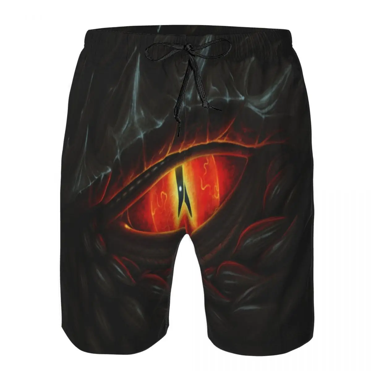 Swimwear Mens Swim Shorts Beach Swimming Trunks Glowing Red Eye Of Black Dragon Painting Swimsuit Surf Board Bathing Suit