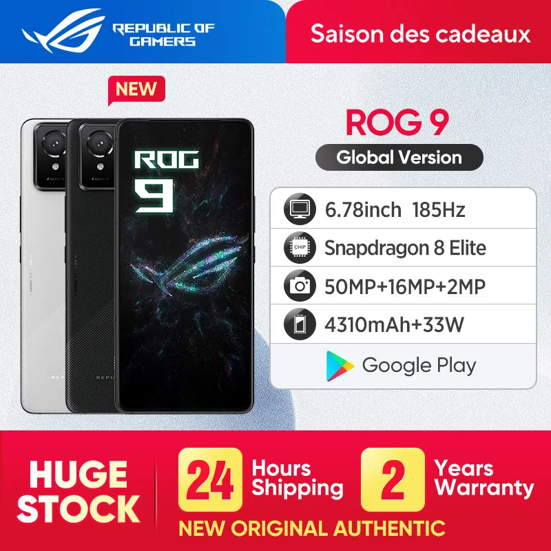 ASUS ROG Phone 9 New Official Snapdragon 8 Flagship Gaming Smartphone Coming Soon