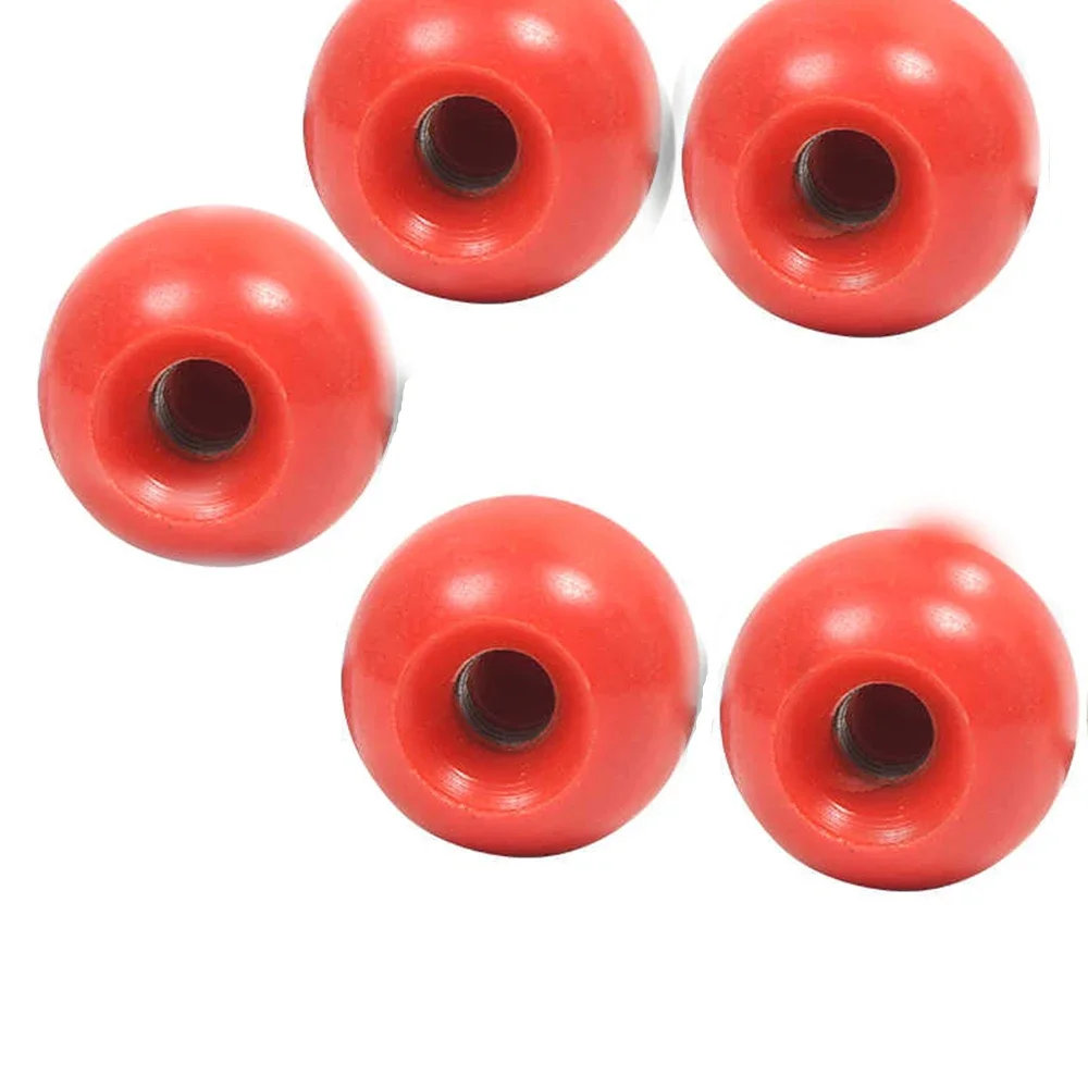 3-15Pcs Threaded Ball Head Grip Nut Knob M6/8/10/12 Iron Core Round Handle Used for Furniture Or Machine Tool Handle Replacement