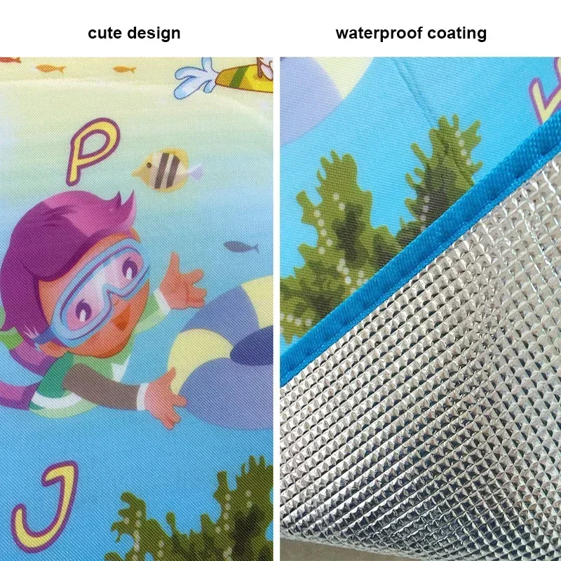 Baby Crawling Play Mat 180*120*0.3cm Single Side Cartoon Printing Playmat Eva Foam Soft Floor Baby Photography Accessories