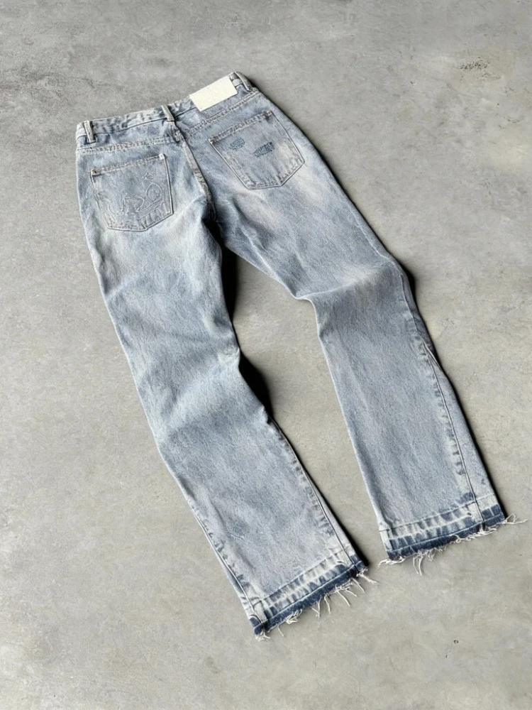 Celana Jeans Pria Harajuku Y2K - Gallery Dept Flare ulasan dan harga