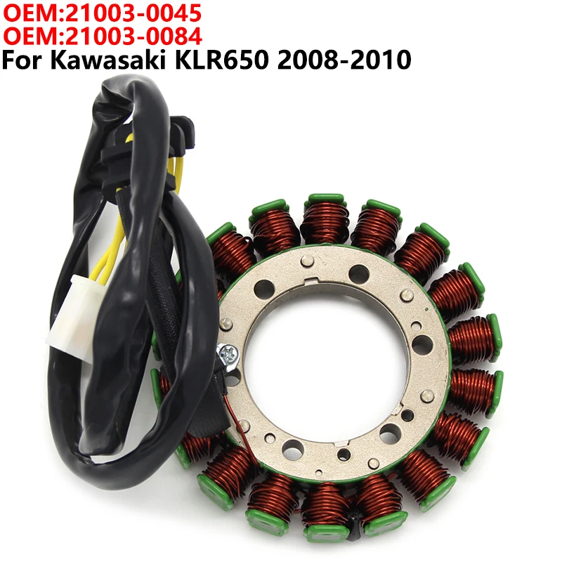 

Катушка статора зажигания мотоцикла для Kawasaki KLR650 KLR 650 2008-2010 катушка генератора статора двигателя 21003-0045