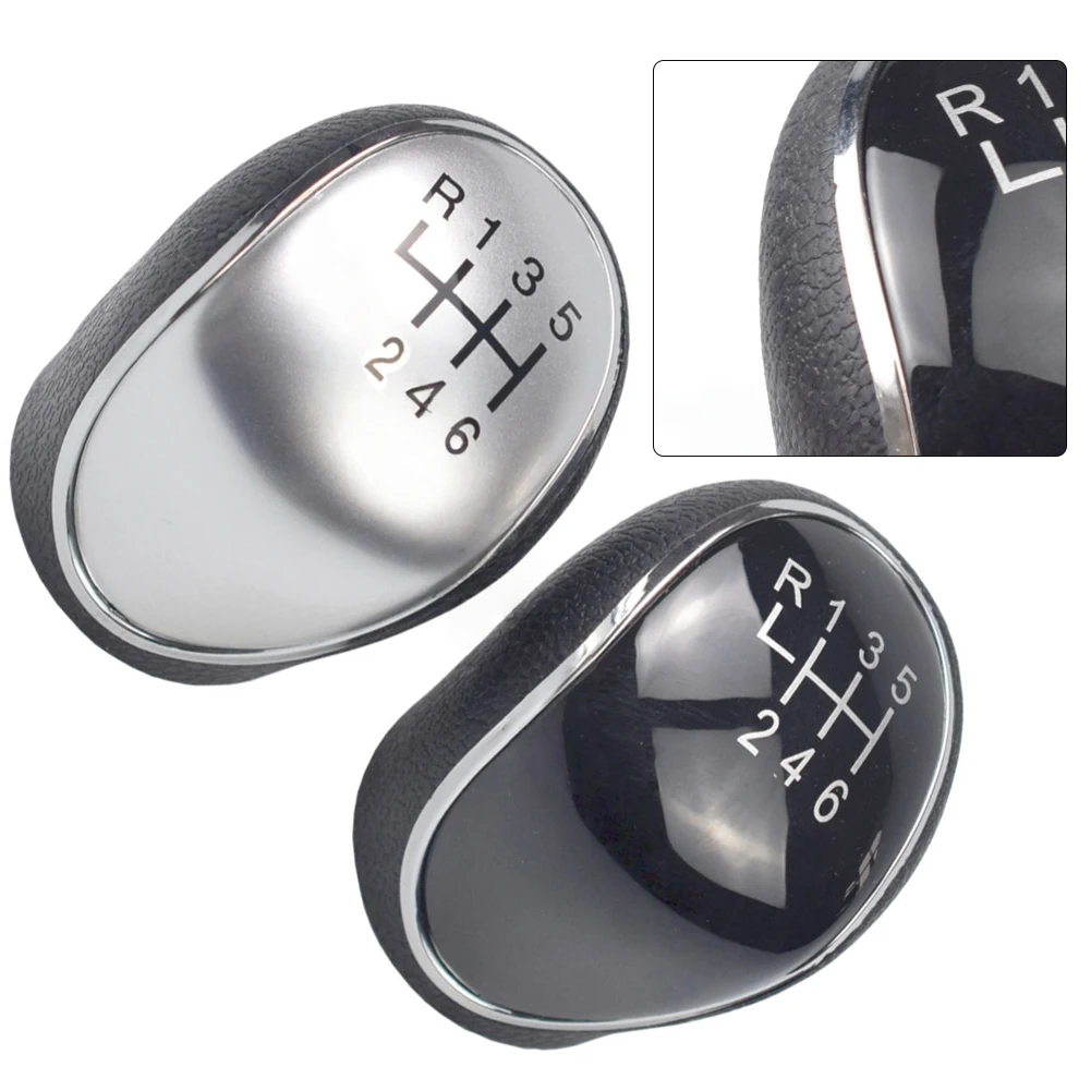 

Car Transmission Handball For Hyundai For IX35 2012-16 Gear Shift Knob Shift Lever Hand Ball 5/6 Speed R Upper Left Silver Cover